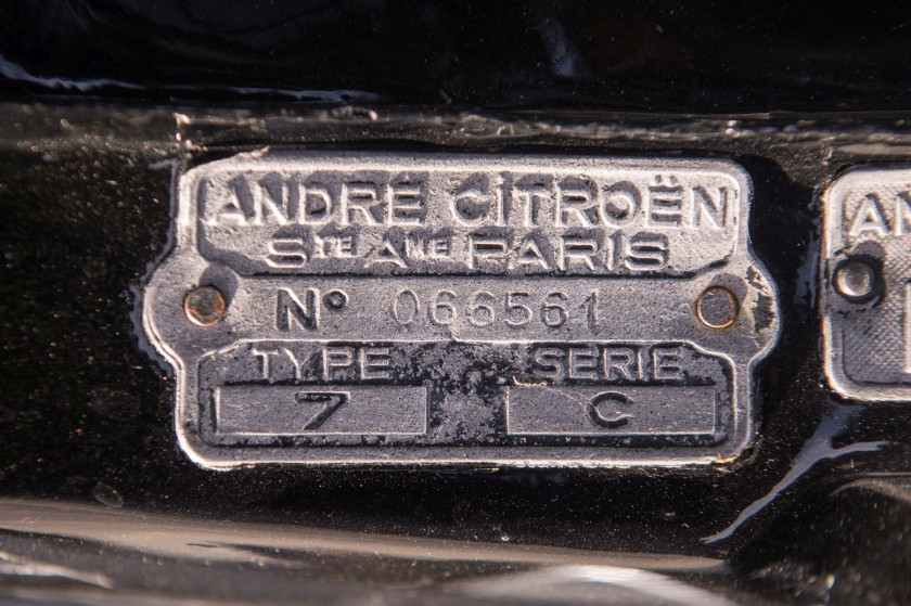 1935 Citroën Traction 7C coupé  No reserve