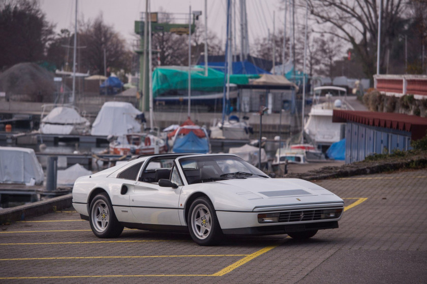 ¤ 1987 Ferrari 328 GTS No reserve Titre de circulation suisseChâssis n° ZFFCA20S000072001Moteur n°111 - Vendue neuve en suisse- Etat ex