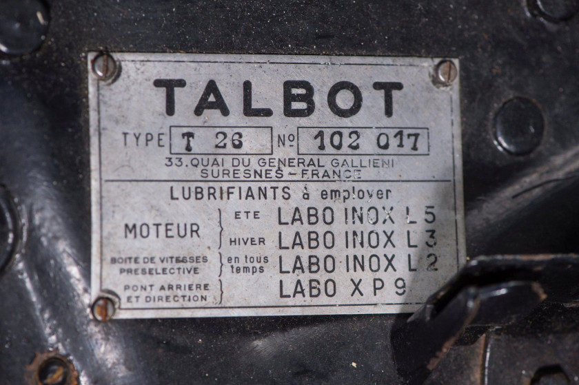 1951 Talbot Lago T26 Record Sport par Dubos