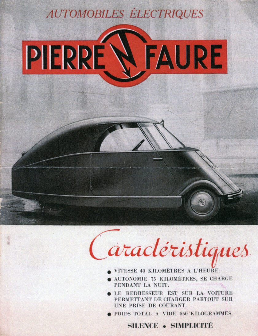 1941 Pierre Faure Type PFA Biplace électrique, version luxe  No reserve