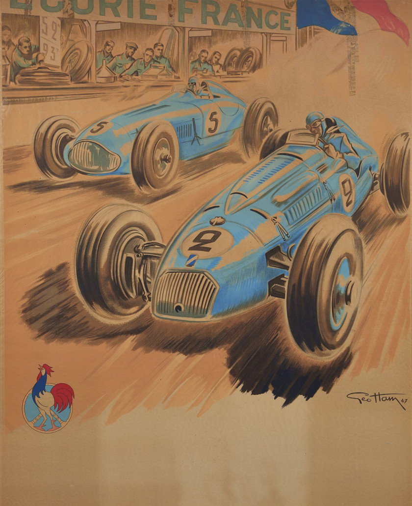 Géo HAM (Georges Hamel) (1900-1972)  Ecurie France - Talbot et Delahaye en course