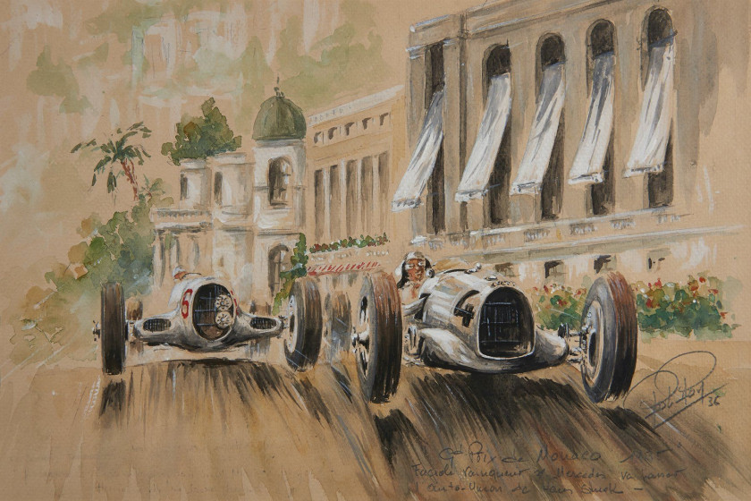 Rob ROY (Robert Le Proux de la Rivière 1909- 1992)  Grand Prix de Monaco 1935