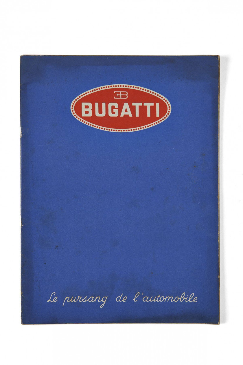 BUGATTI  Le Pur-Sang de l'Automobile - catalogue de 1937