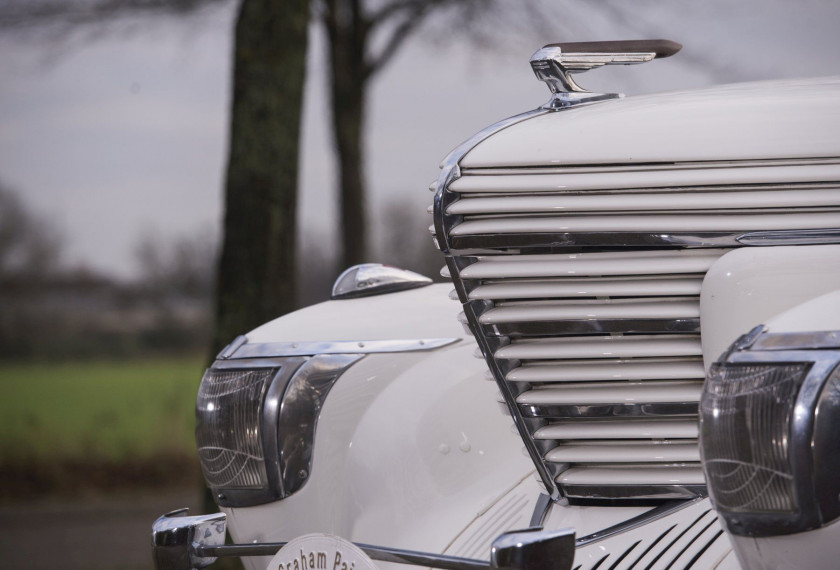 1939 Graham Paige Type 97 supercharged cabriolet Pourtout Carte grise françaiseChâssis n° 501 450- Histoire particulière, carrosserie P