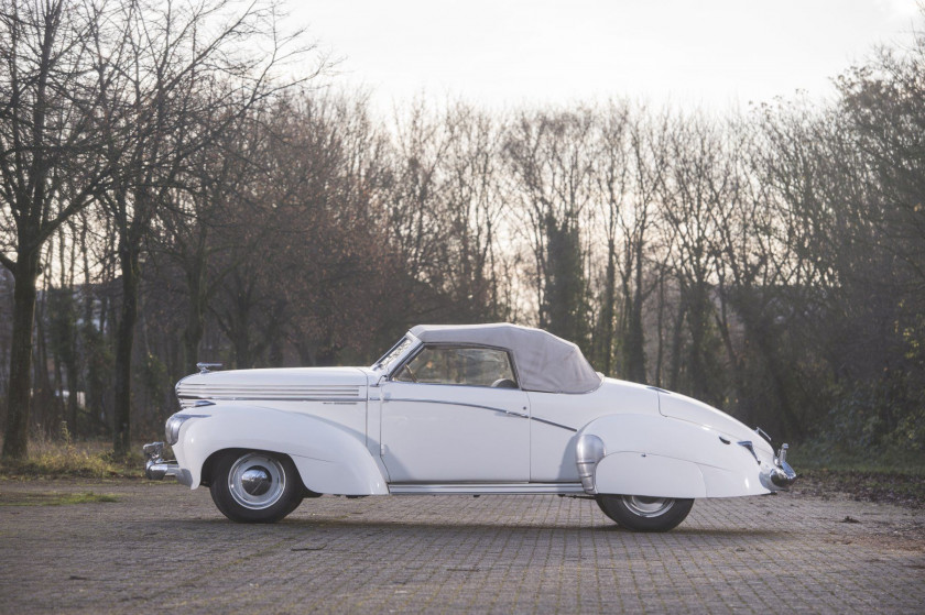 1939 Graham Paige Type 97 supercharged cabriolet Pourtout Carte grise françaiseChâssis n° 501 450- Histoire particulière, carrosserie P