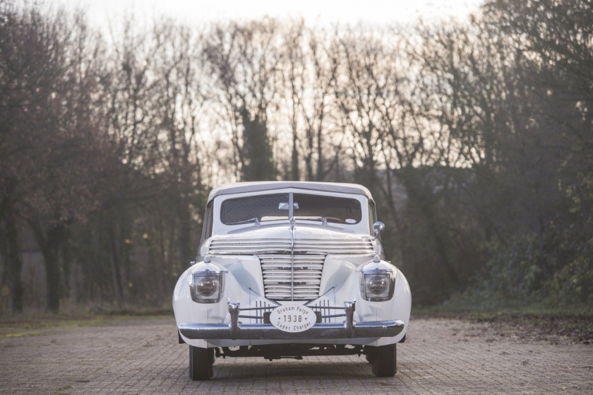 1939 Graham Paige Type 97 supercharged cabriolet Pourtout Carte grise françaiseChâssis n° 501 450- Histoire particulière, carrosserie P