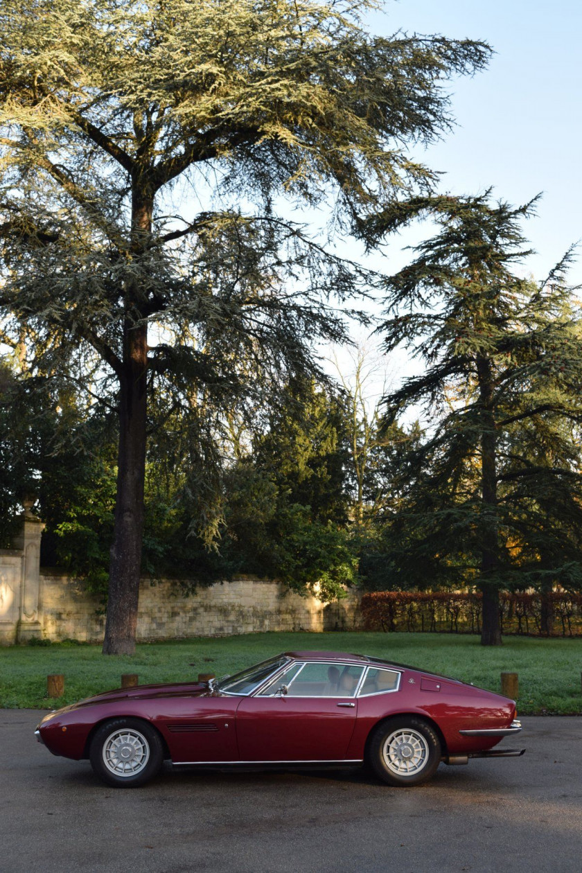 1971 Maserati Ghibli 4,9LSSCarte grise françaiseChâssis n° AM115/49/2098Moteur n° AM 115/49/2098- Origine française- Ligne magistrale,