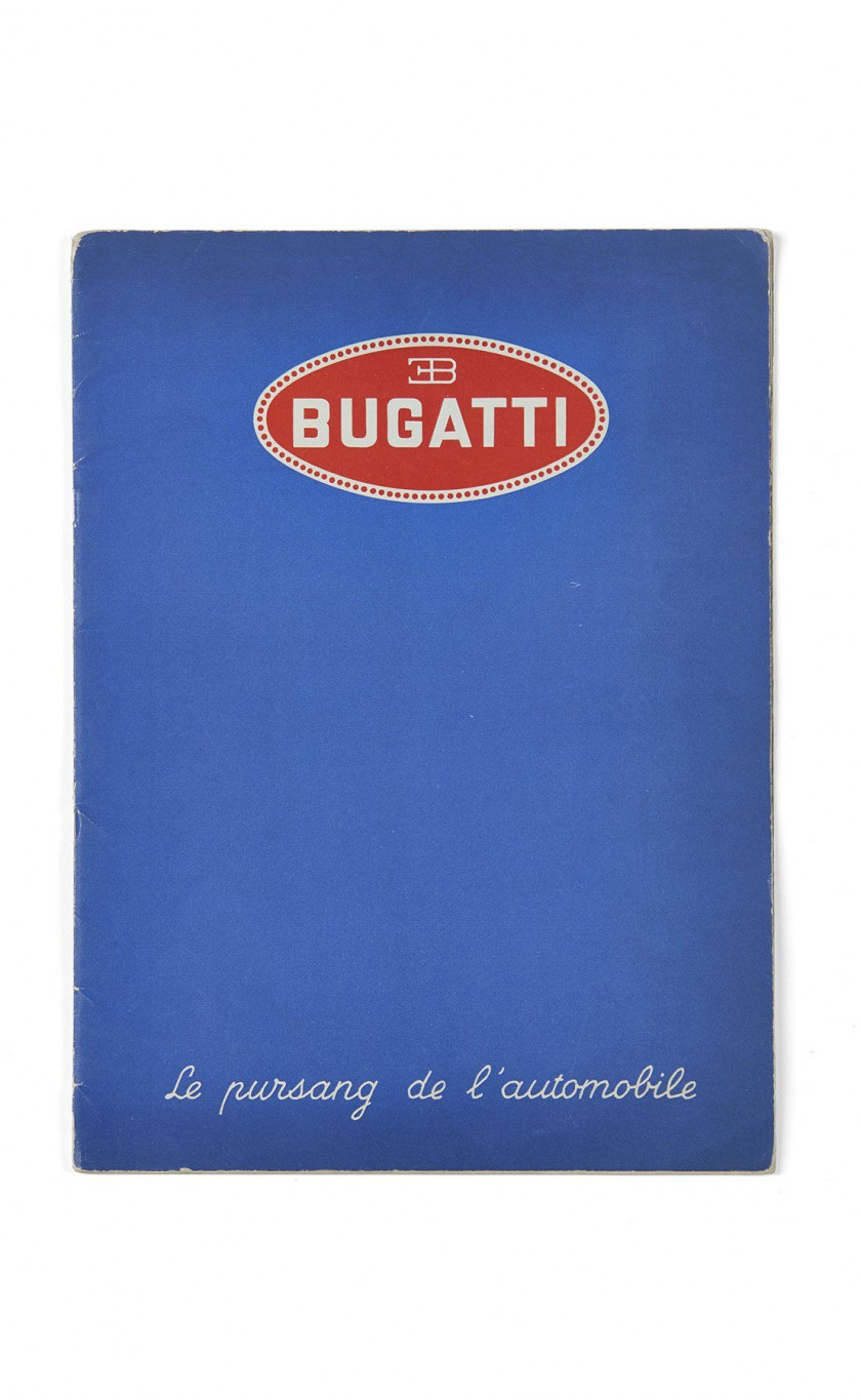 BUGATTI  Le Pur-Sang de l'Automobile - catalogue de 1937