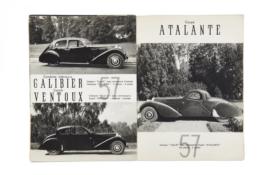 BUGATTI  Le Pur-Sang de l'Automobile - catalogue de 1937