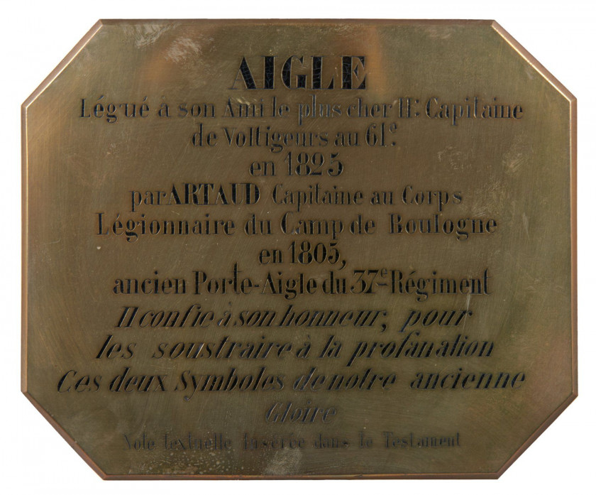 Aigle Régimentaire de drapeau, au modèle 1804.