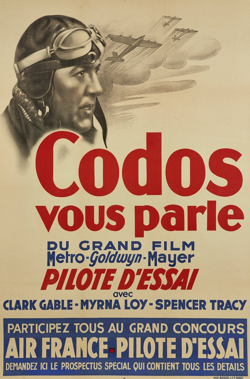 CODOS VOUS PARLE DU GRAND FILM METRO GOLDWYN MAYER PILOTE D'ESSAI  Affiche promotionnelle