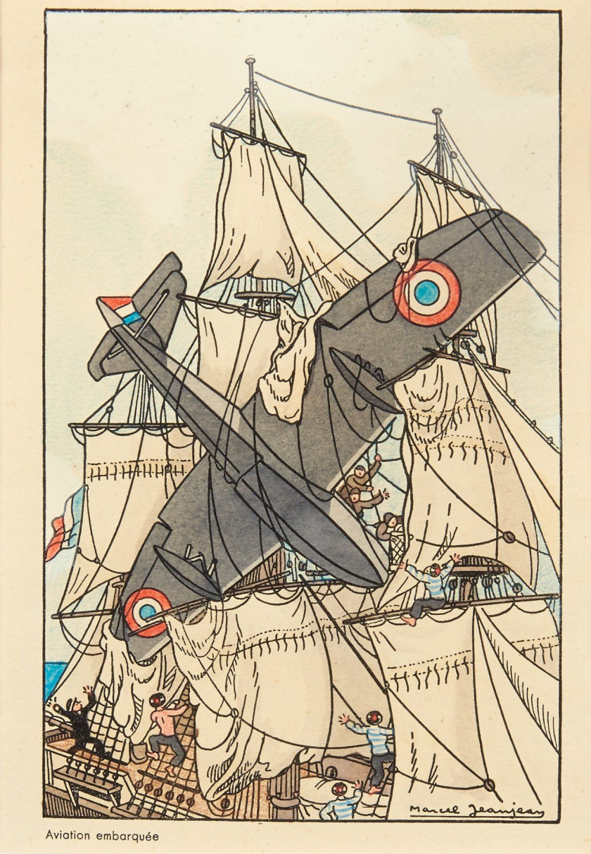 Marcel JEANJEAN (1893-1973)  Chasse aux sous-marins, Aviation embarquée et Ravitaillement en vol