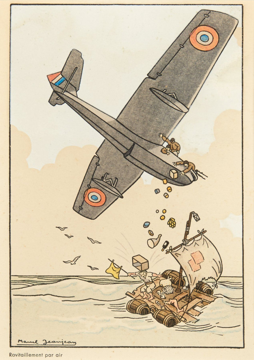 Marcel JEANJEAN (1893-1973)  Chasse aux sous-marins, Aviation embarquée et Ravitaillement en vol