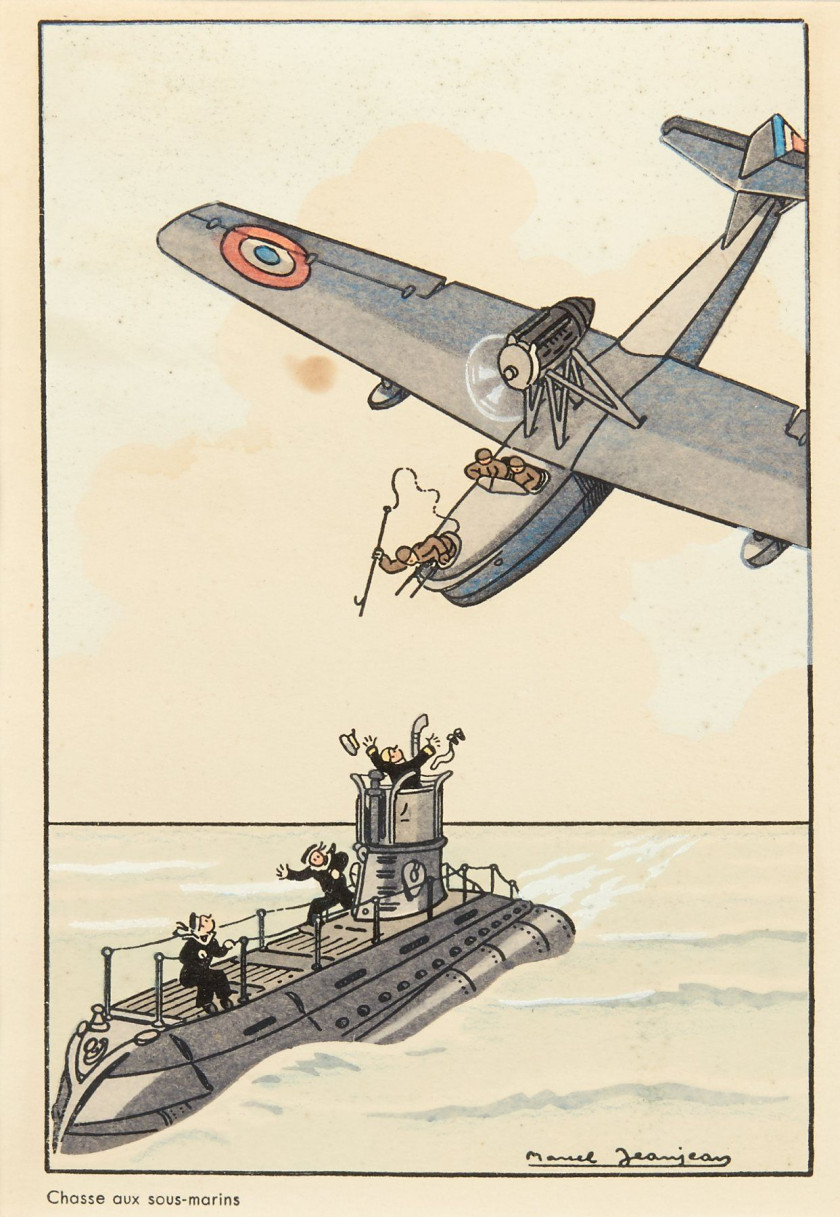 Marcel JEANJEAN (1893-1973)  Chasse aux sous-marins, Aviation embarquée et Ravitaillement en vol