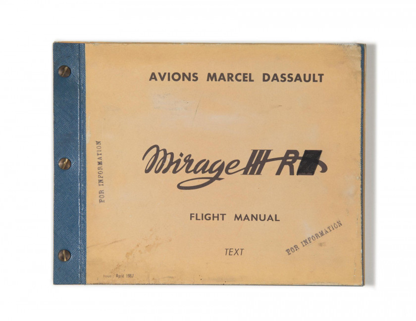 AVIONS MARCEL DASSAULT - MIRAGE III R  Flight Manual, April 1967