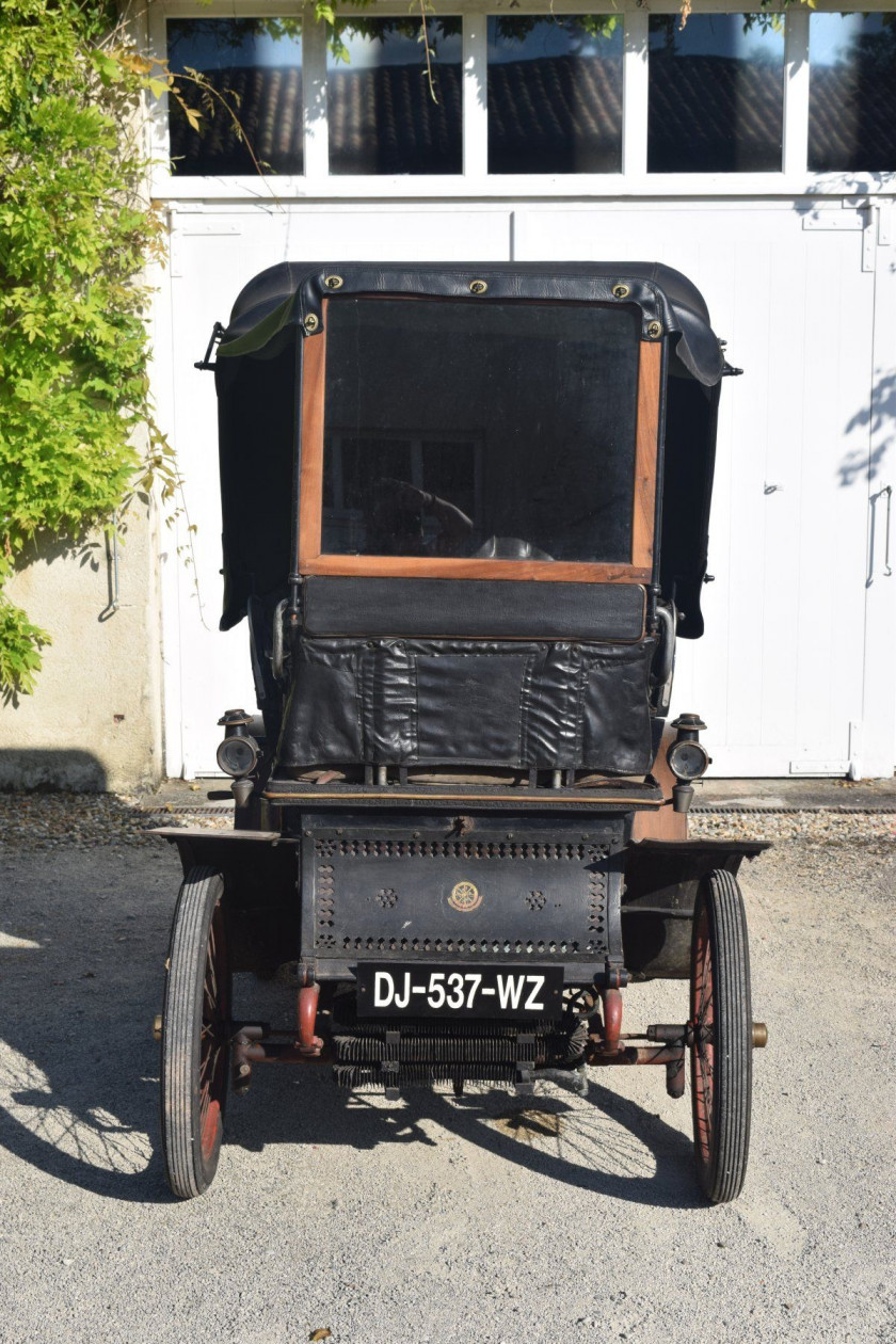 1901 De Dion Bouton Type G vis-à-vis Carte grise françaiseChâssis n° 1389Moteur n° 4831- Trois propriétaires seulement- État d'origine