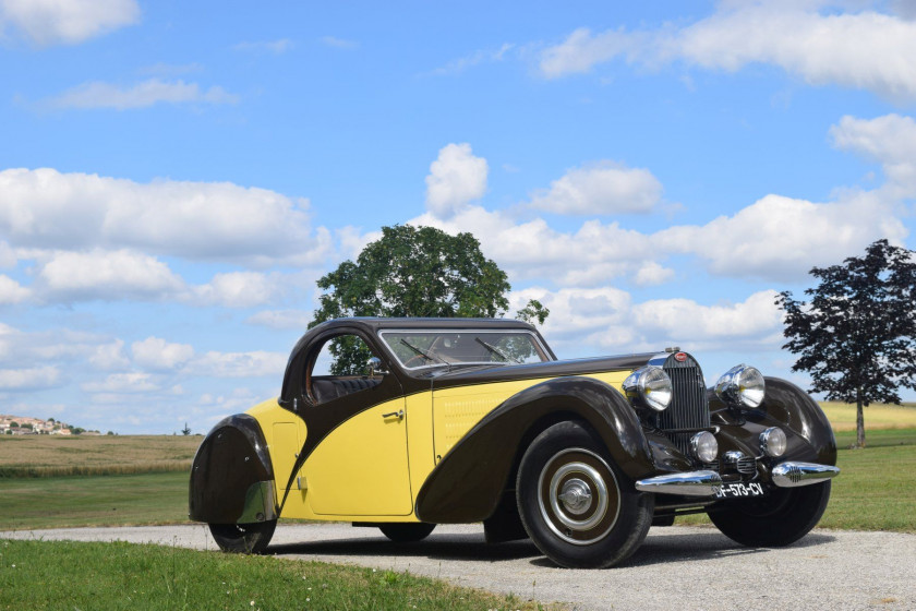 1935 Bugatti Type 57 Atalante découvrable Carte grise françaiseChâssis n° 57330Moteur n° 548 - 1ère Atalante à être présentée au Salon