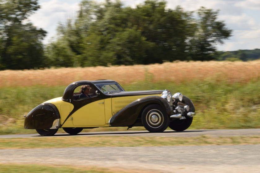 1935 Bugatti Type 57 Atalante découvrable Carte grise françaiseChâssis n° 57330Moteur n° 548 - 1ère Atalante à être présentée au Salon