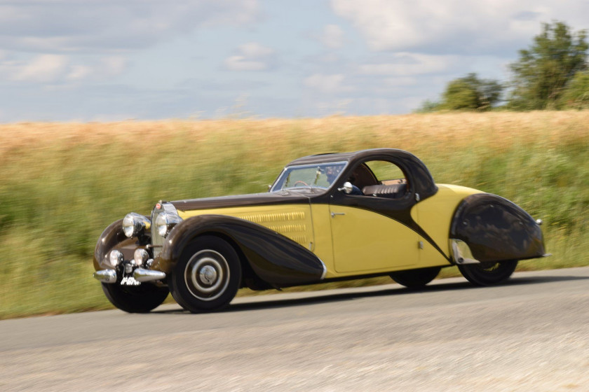 1935 Bugatti Type 57 Atalante découvrable Carte grise françaiseChâssis n° 57330Moteur n° 548 - 1ère Atalante à être présentée au Salon