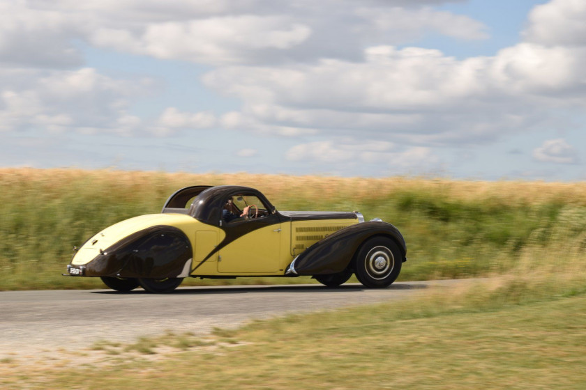 1935 Bugatti Type 57 Atalante découvrable Carte grise françaiseChâssis n° 57330Moteur n° 548 - 1ère Atalante à être présentée au Salon