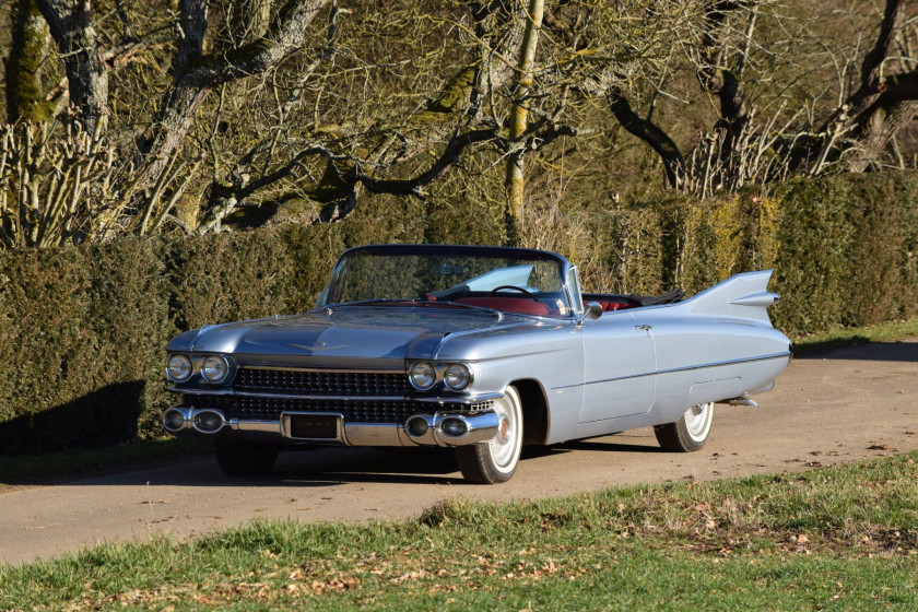 1959 Cadillac Series 62 Cabriolet ex-Albert Uderzo No reserve Carte grise françaiseChâssis n° 59FO11939Moteur n° 59FO11939- Prestigieus