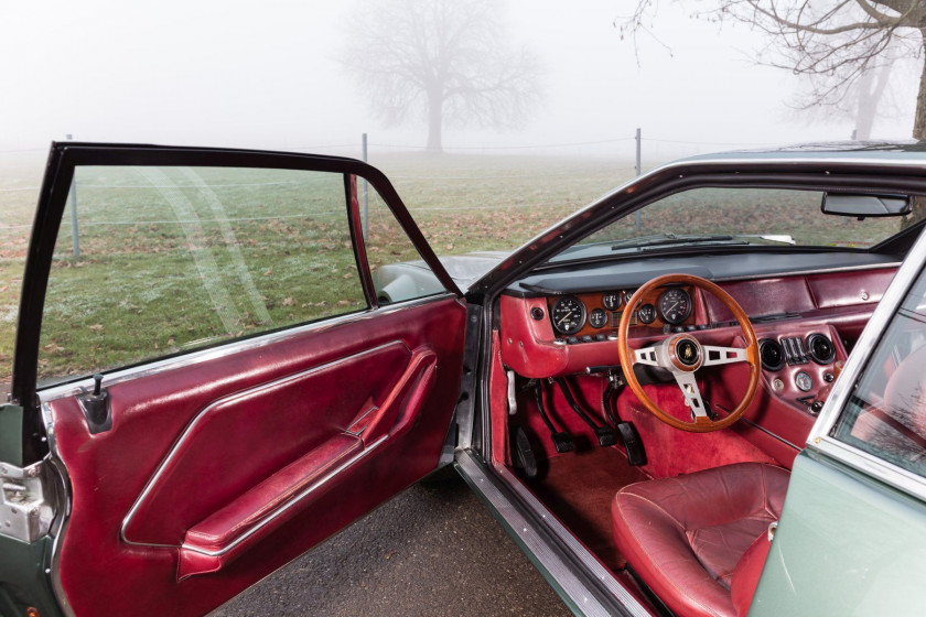 1971 Lamborghini 400 GT Jarama Titre de circulation allemandChâssis n° 10160Moteur n° 40488- Vendue neuve en Suisse- Seulement 200 km p