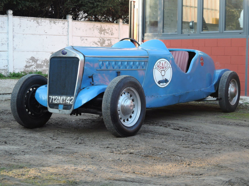 1937- 49 Delage D6-60 3 LSport Biplace ex-A.G.A.C.I. No reserve Carte grise françaiseChâssis n° 50490Moteur n° 61587- Voiture école off