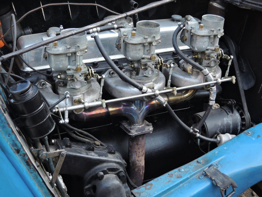 1937- 49 Delage D6-60 3 LSport Biplace ex-A.G.A.C.I. No reserve Carte grise françaiseChâssis n° 50490Moteur n° 61587- Voiture école off