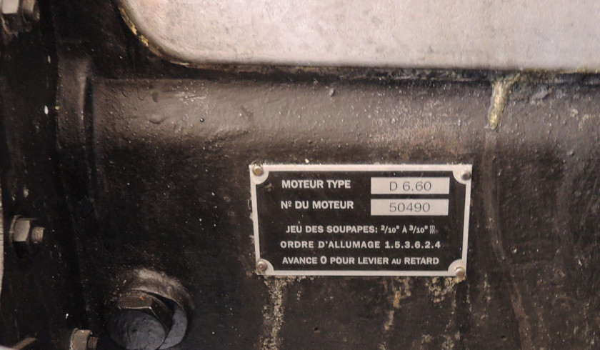 1937- 49 Delage D6-60 3 LSport Biplace ex-A.G.A.C.I. No reserve Carte grise françaiseChâssis n° 50490Moteur n° 61587- Voiture école off
