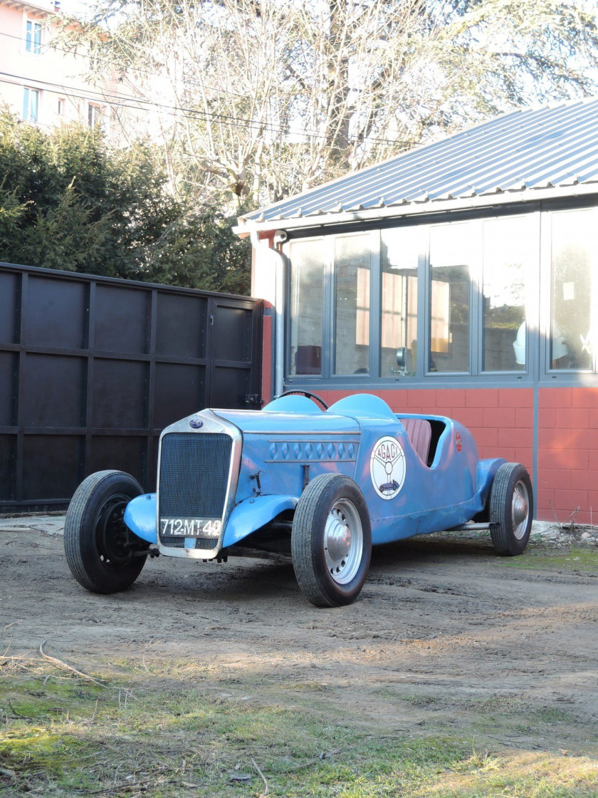 1937- 49 Delage D6-60 3 LSport Biplace ex-A.G.A.C.I. No reserve Carte grise françaiseChâssis n° 50490Moteur n° 61587- Voiture école off