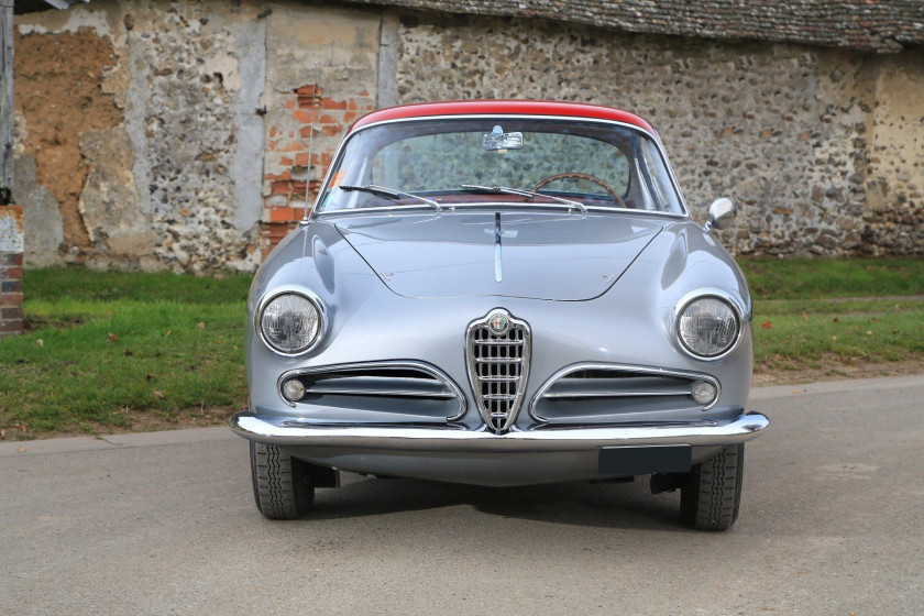 1956 Alfa Romeo 1900 C Super Sprint 3e Série par Touring Carte grise française Châssis n° AR1900C10066Moteur n° AR 1308-10064Carrosseri