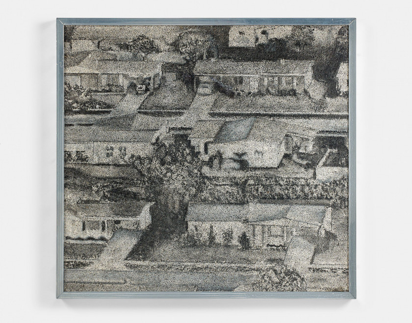 Richard ARTSCHWAGER (1923 - 2013) Homes 11 - 1967 Acrylique sur celotex