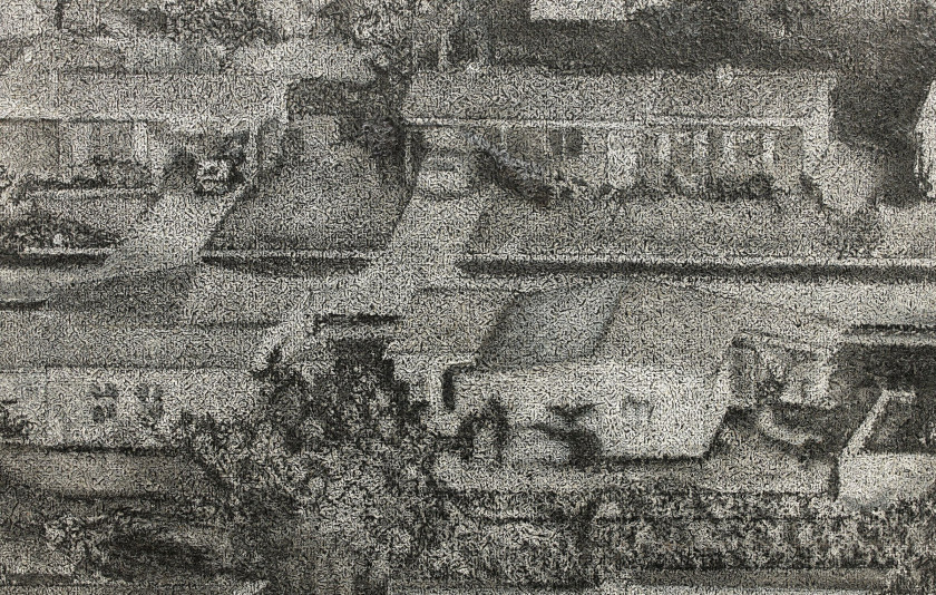 Richard ARTSCHWAGER (1923 - 2013) Homes 11 - 1967 Acrylique sur celotex