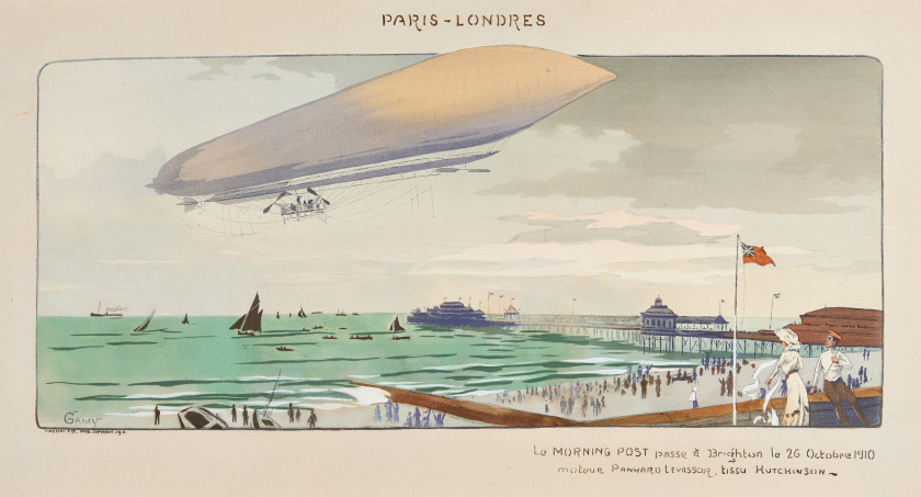 GAMY (Présumé Marguerite Montaut)  Paris-Londres, Le Morning Post passe à Brighton le 26 octobre 1910