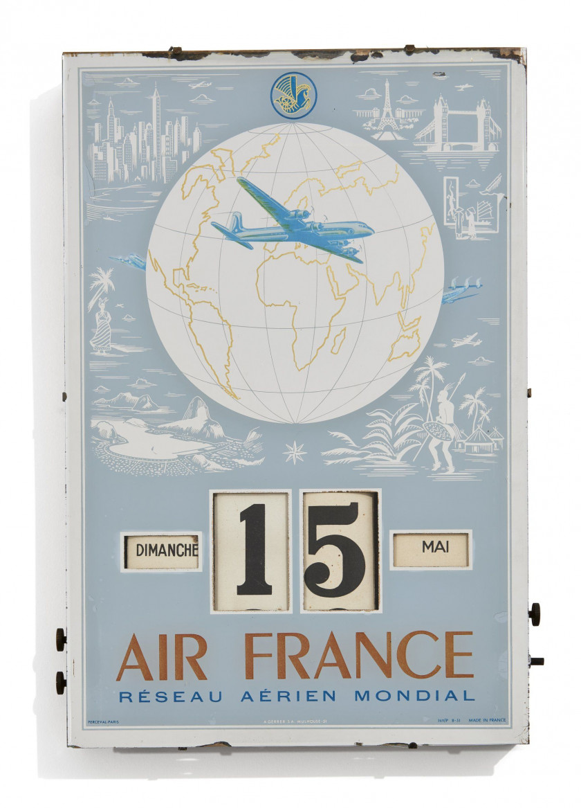 AIR FRANCE  Calendrier perpétuel