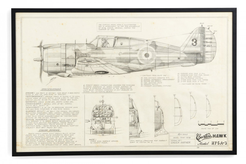 Chuck HAFNER  Curtiss Hawk, Model H75A-3