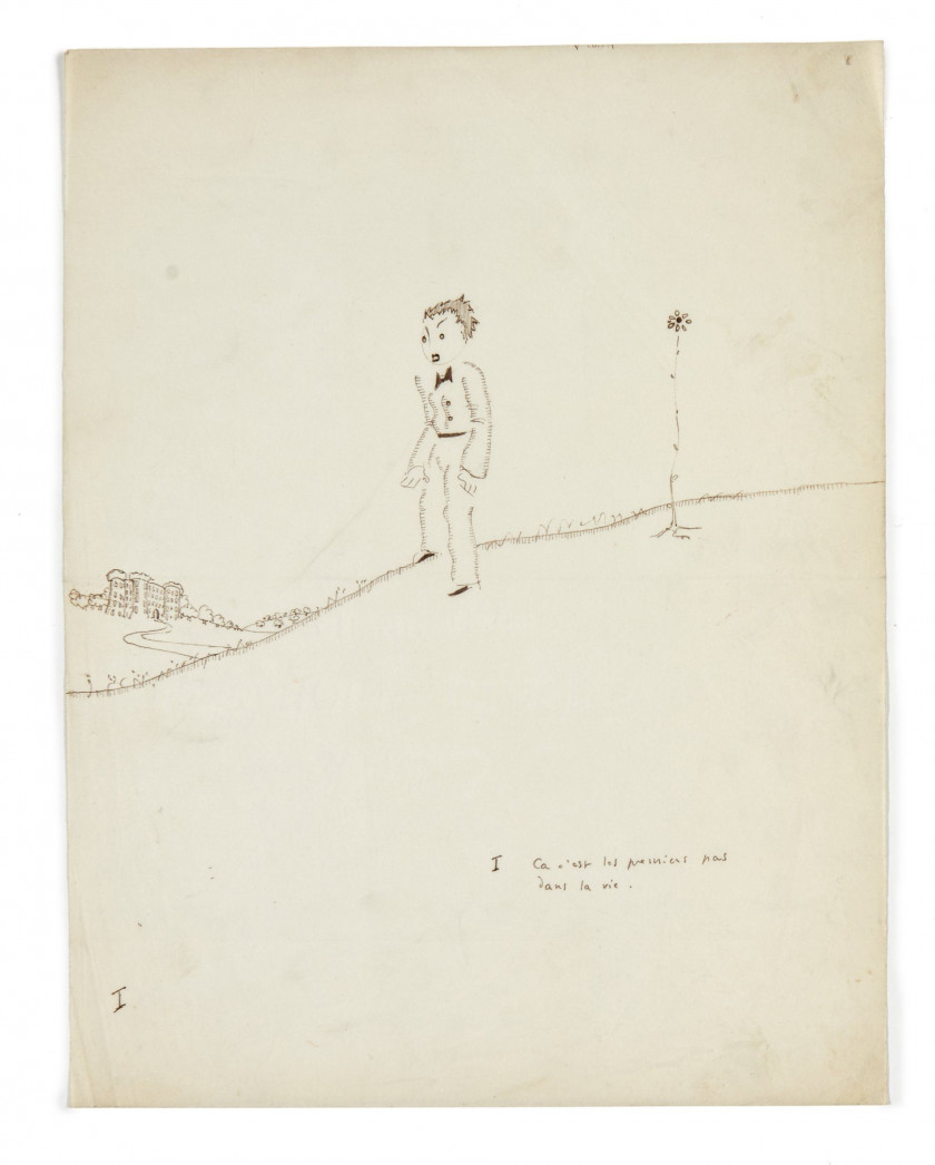 Antoine de SAINT-EXUPÉRY 1900-1944 Suite de 11 dessins originaux