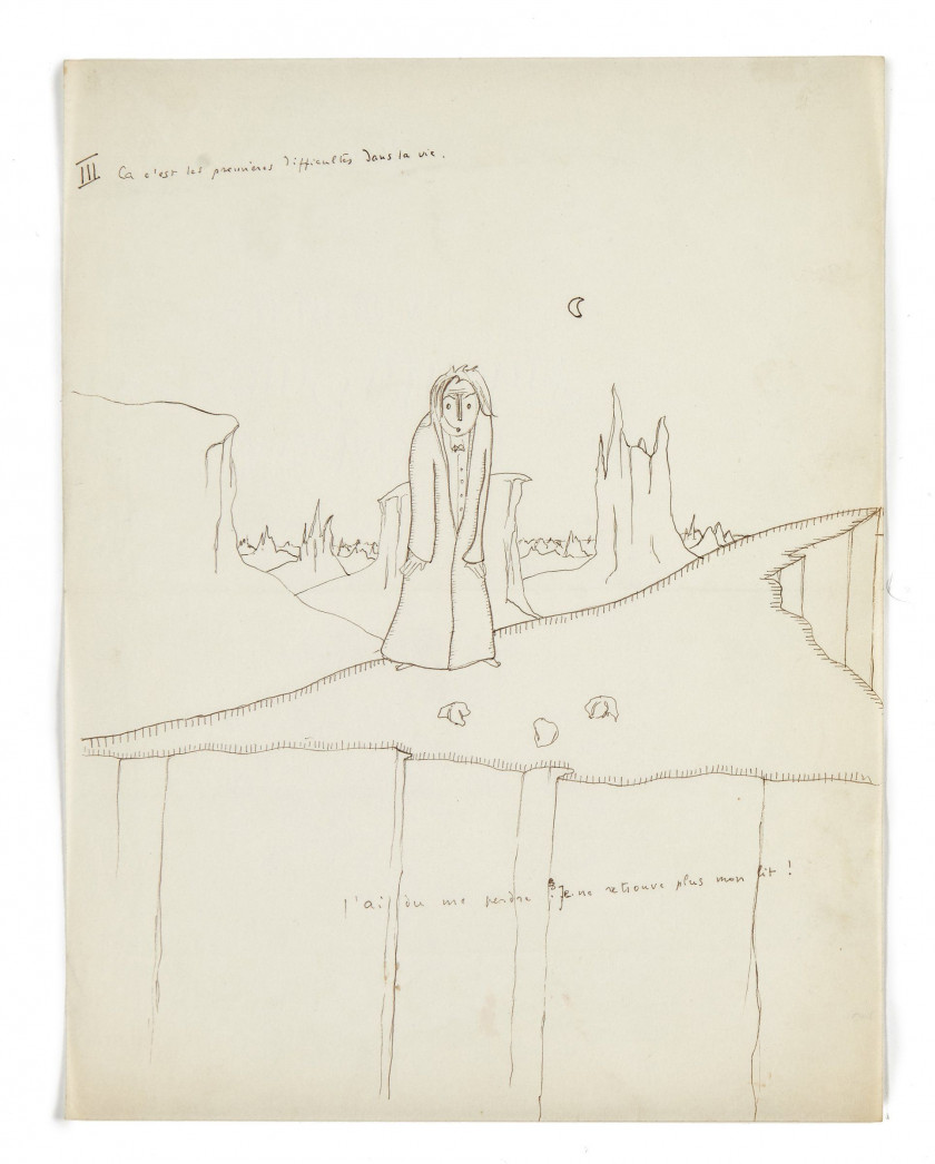 Antoine de SAINT-EXUPÉRY 1900-1944 Suite de 11 dessins originaux