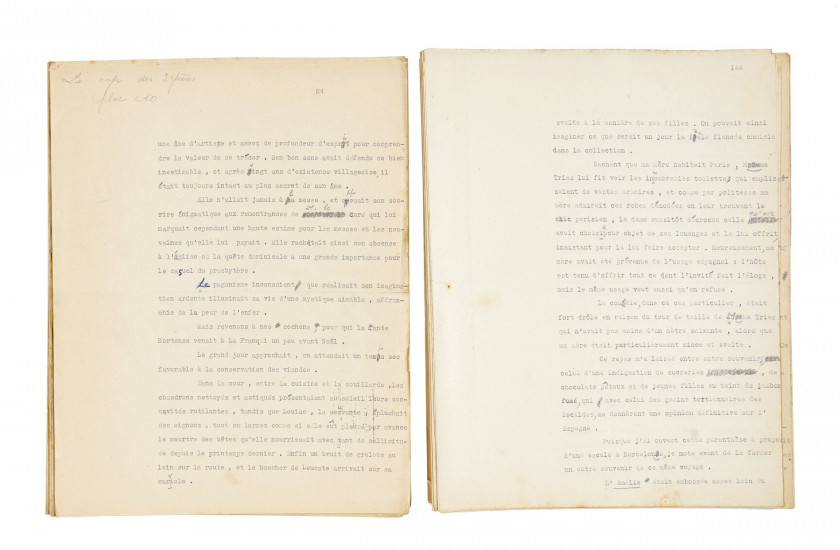 Henry de MONFREID  Le Cap des trois frères.- L'Exilé (L'Envers de l'aventure, IV et V)Deuxième état connuDactylographies
