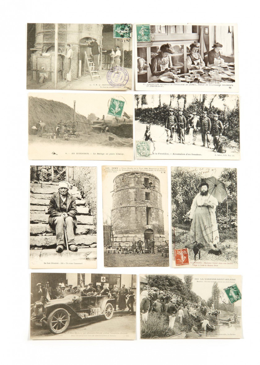 CARTES POSTALES - Ensemble de cartes postales, régionalisme français.