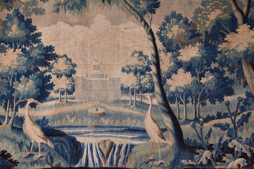 TAPISSERIE VERDURE D'AUBUSSON, XVIIIe SIÈCLE