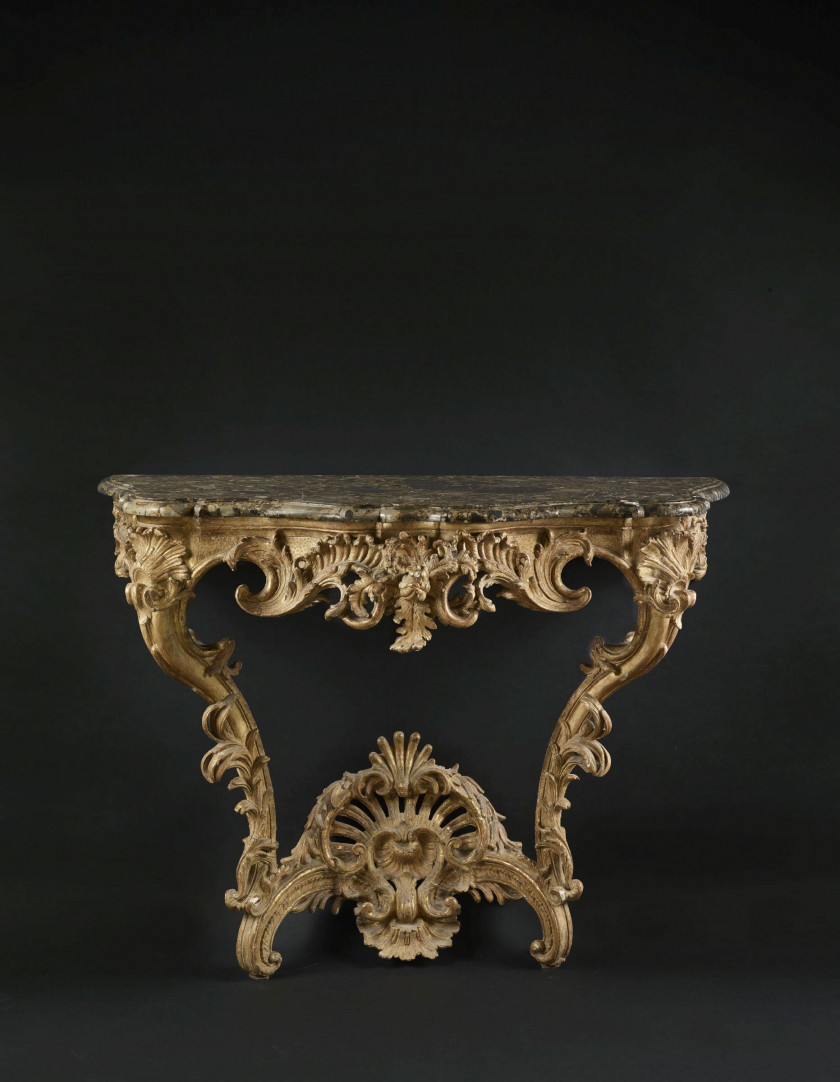 CONSOLE D'ÉPOQUE LOUIS XV, VERS 1730