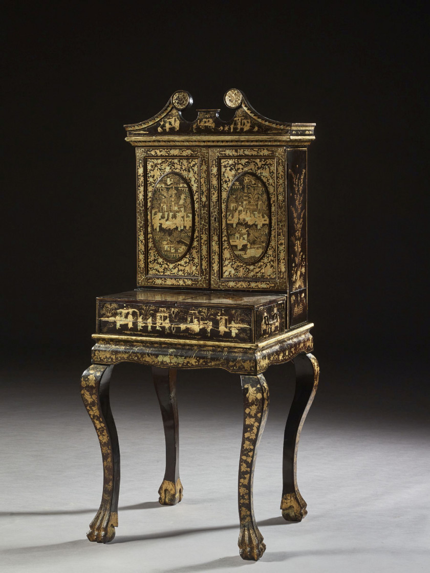 SECRÉTAIRE ANGLO-CHINOIS, CANTON, XIXe SIÈCLE