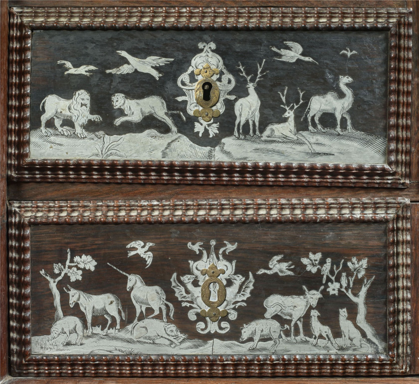 CABINET-SCRIBAN, TRAVAIL FLAMAND DU XVIIe SIECLE Dans le cercle des ateliers d'Henri van Soest (1659-1726)