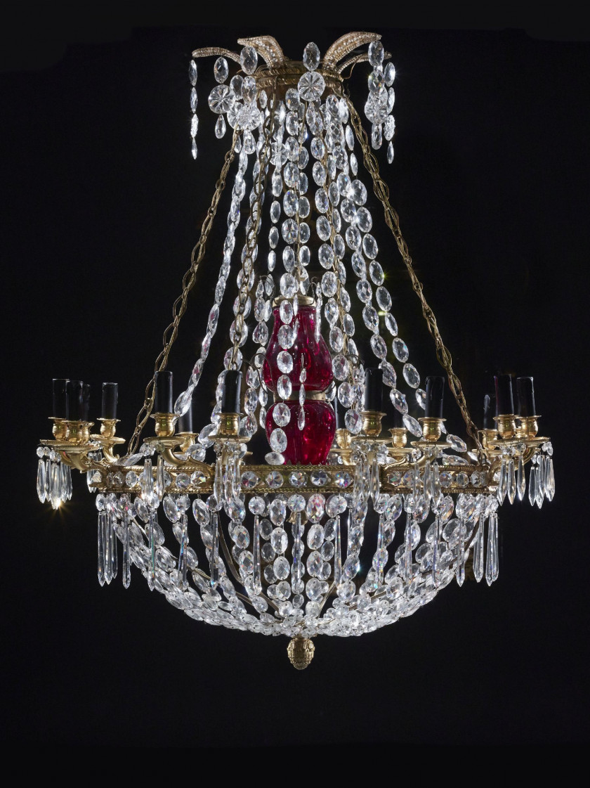 LUSTRE RUSSE D'ÉPOQUE NÉOCLASSIQUE