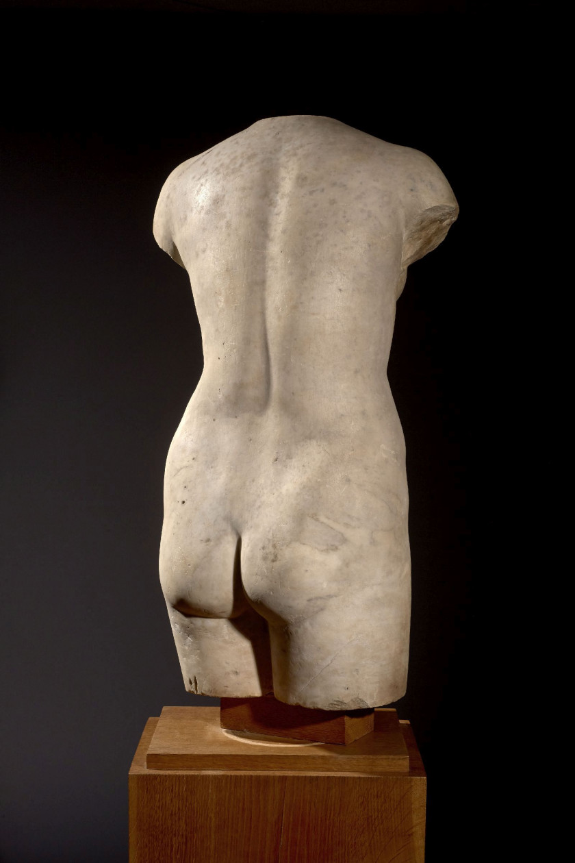 TORSE D'APHRODITE DU TYPE DE TAURIDE Art romain du Ier - IIe siècle après J.-C., d'après un modèle hellénistique du IVe-IIIe siècle...