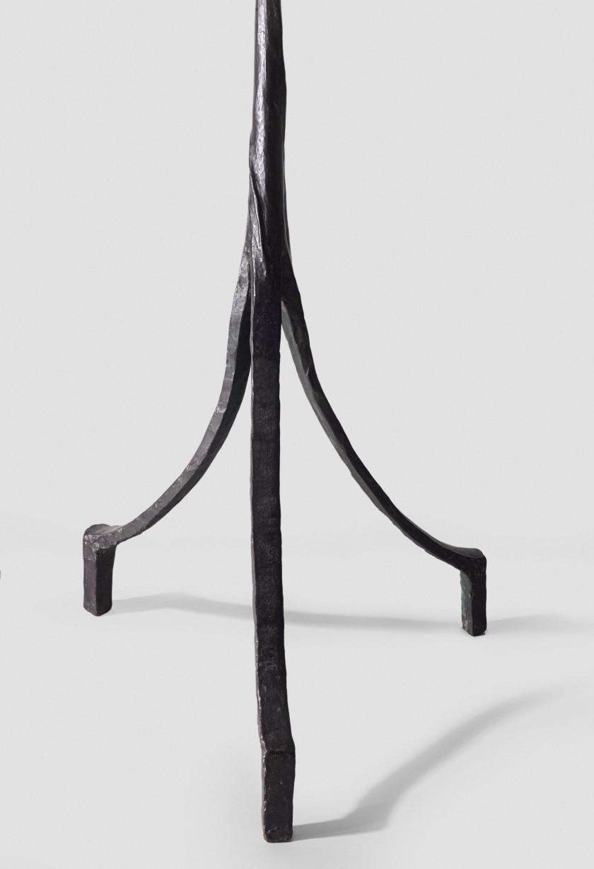 Alberto GIACOMETTI 1901 - 1966 Lampadaire modèle "feuille" - Circa 1936 Bronze à patine brune