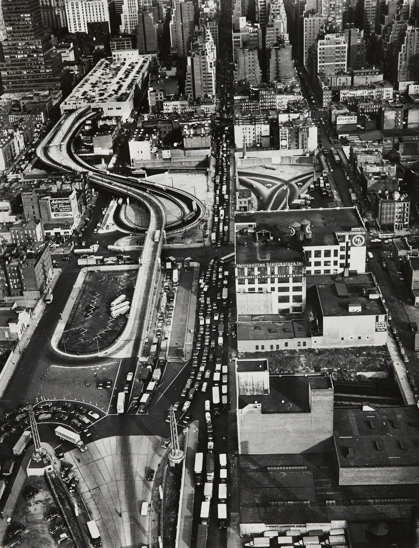 Margaret BOURKE-WHITE 1904-1971 Busy New York - 1952 Épreuve argentique d'époque