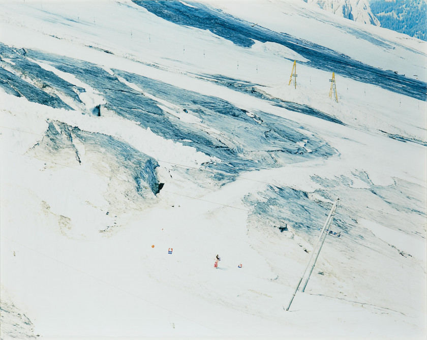 Walter NIEDERMAYR Né en 1952 Ghiacciaio della Marmolada II - 1995 Composition de neuf (9) cibachromes