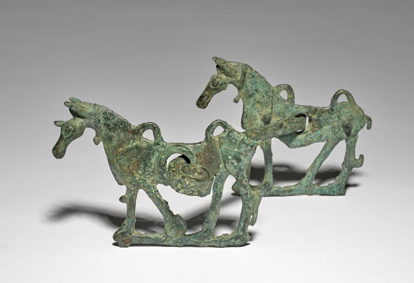 MORS AUX CHEVAUX EN BRONZE, LURISTAN, VERS LE 8e SIÈCLE AV.J.C.